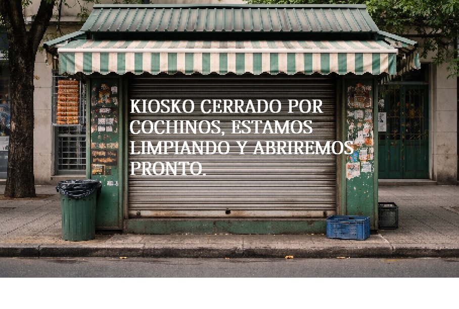 Kiosko cerrado